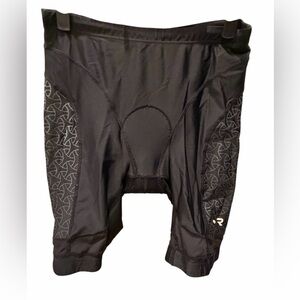 TYR Black Athletic Shorts with Pattern